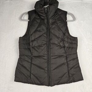 Kenneth Cole Reaction Puffer Vest Womens Small Brown Vest 60% Down  40% Feathers